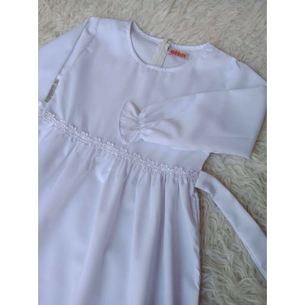 Gamis Putih Anak Toyobo Zakiya White by Attin
