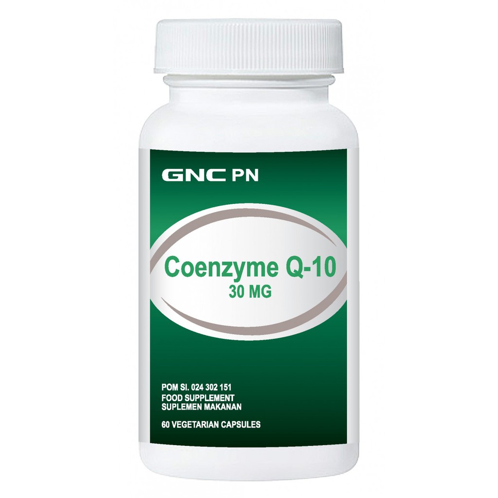 GNC Coenzyme Q-10 30 Mg 60 kapsul/ Pengiriman khusus via JNE