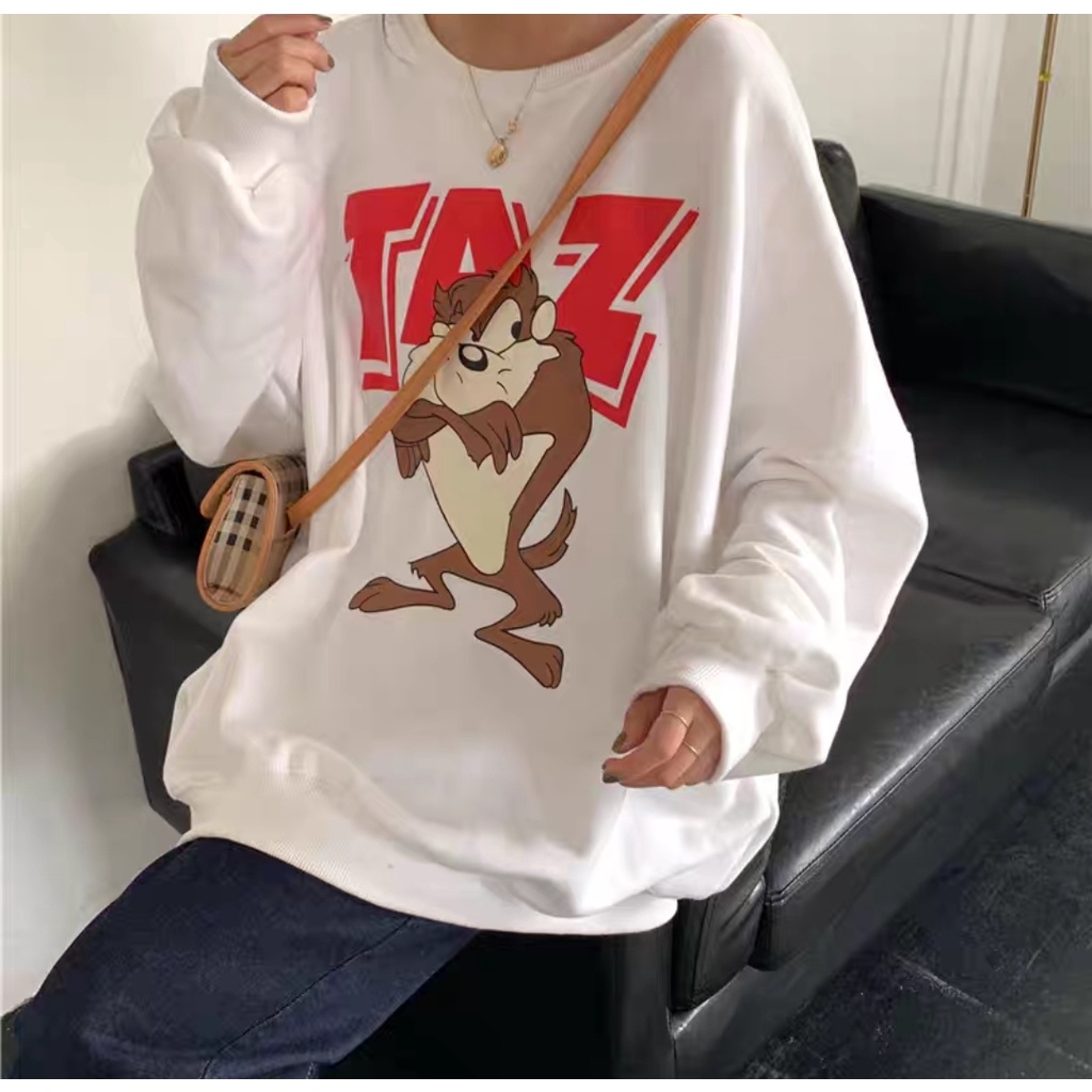 (V1) TAZ TAZMANIA SWEATER CREWNECK OBLONG UNISEX