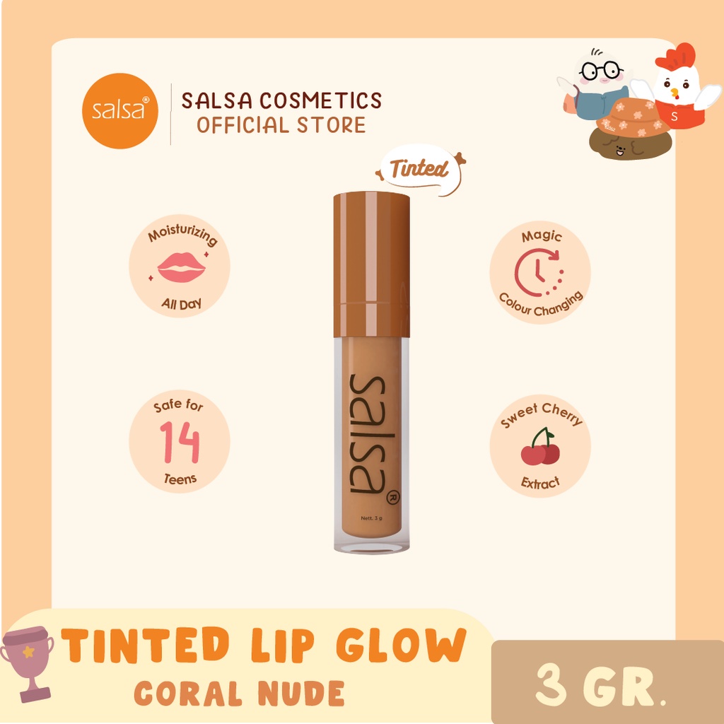 New Salsa Lip Gloss Serum  - Moisturizing tinted Lip glow serum BPOM