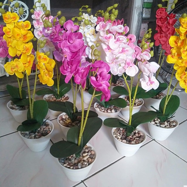 Bunga Anggrek Artificial (bisa Cod)