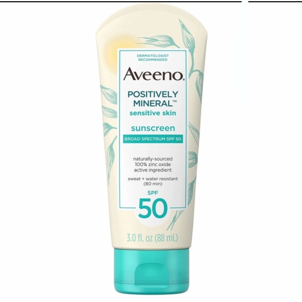 Aveeno Positively Mineral Sensitive Skin - Sunscreen SPF 50 88ml