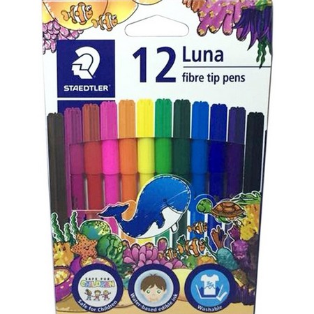 

Staedtler Luna Fibre Tip Pens Set Spidol 12 Pcs