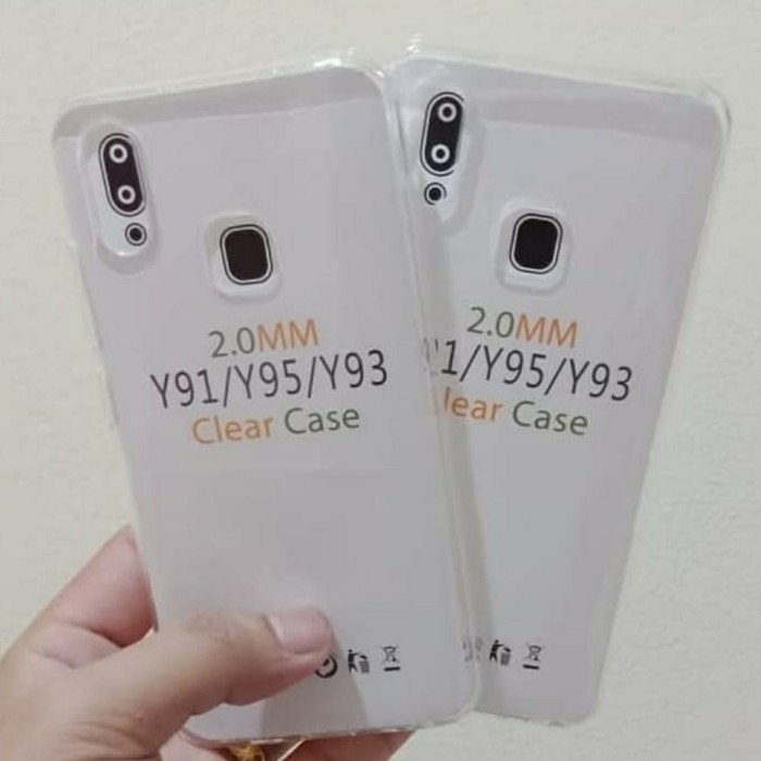 0RI Softcase Clear Case Sillikon Kondom Case Bening Casing Vivo Y91