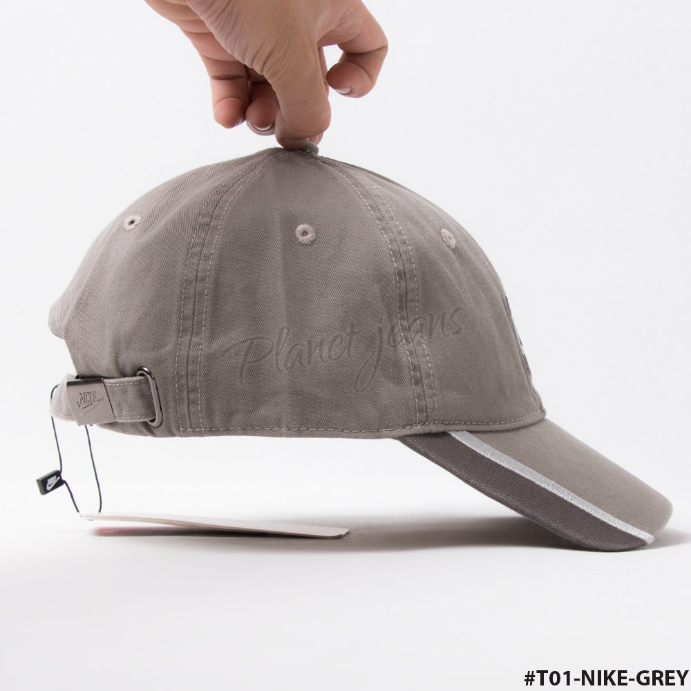 Topi Pria Wanita NIKE TEAM Abu Muda model Baseball Cap T01-NIKE-GREY