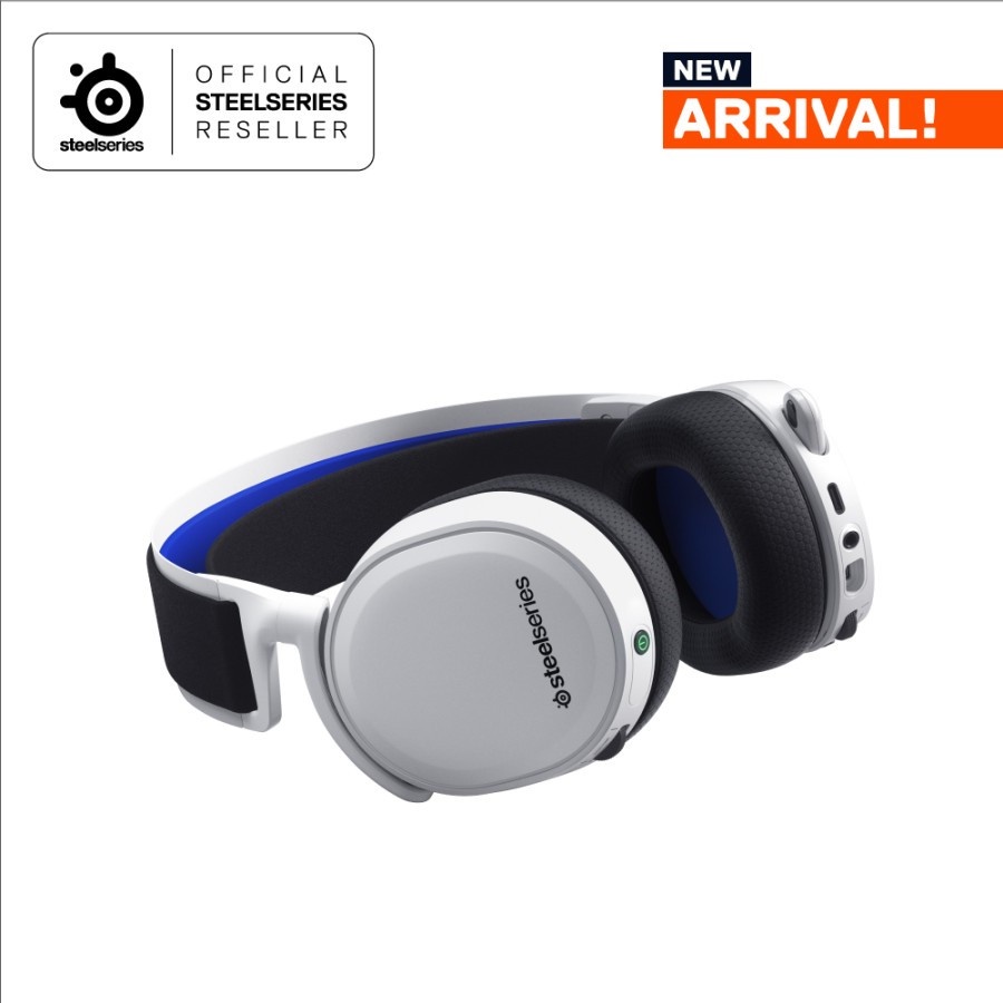 STEELSERIES ARCTIS 7P+ WIRELESS WHITE GAMING HEADSET for PC/PS5/PHONE