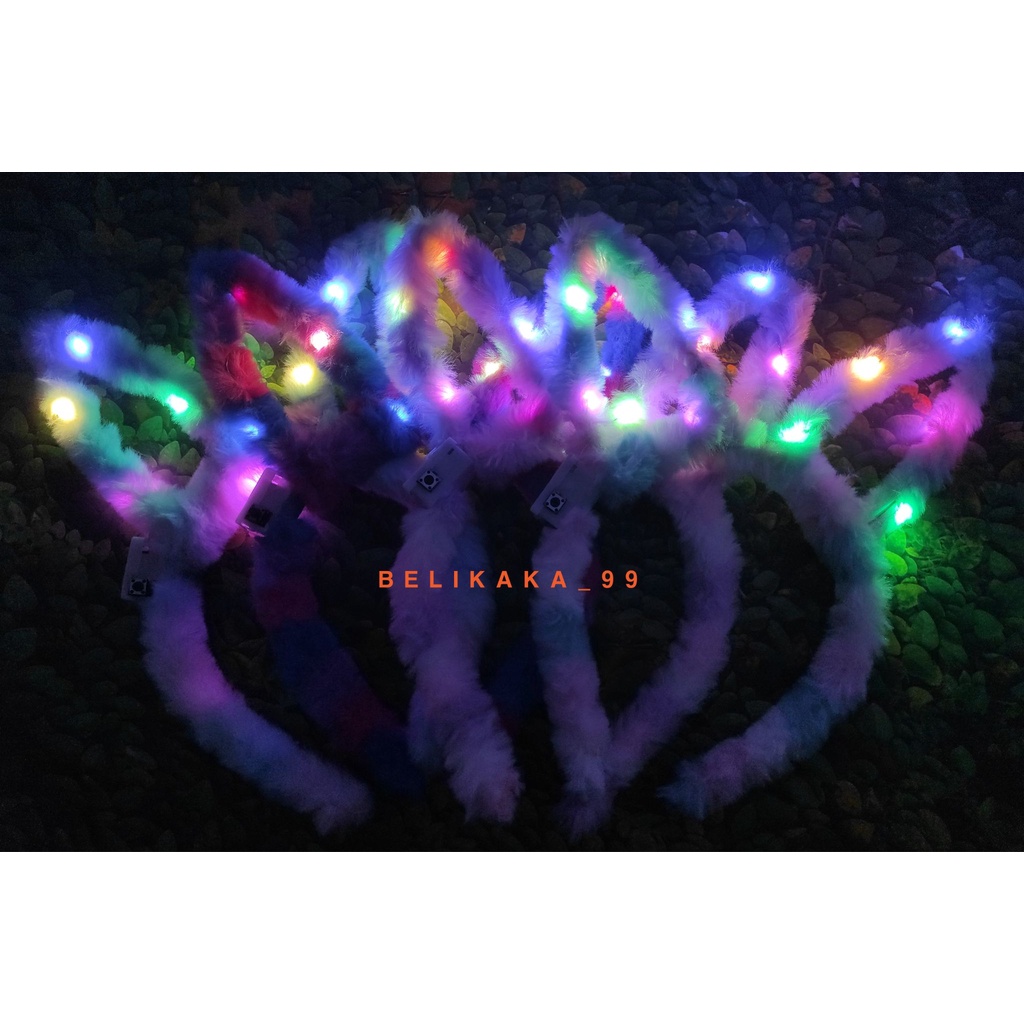 BANDO KELINCI BULU LED IMPORT PILIH WARNA / BANDO BUNNY BULU LED / BANDO BULU LED NYALA / BANDO KELINCI LED / BONDU KELINCI LED / BONDU KUPING KELINCI / BONDU TELINGA KELINCI / BONDU BUNNY / BANDO KUPING KELINCI / BANDO TELINGA KELINCI  / BONDU BULU