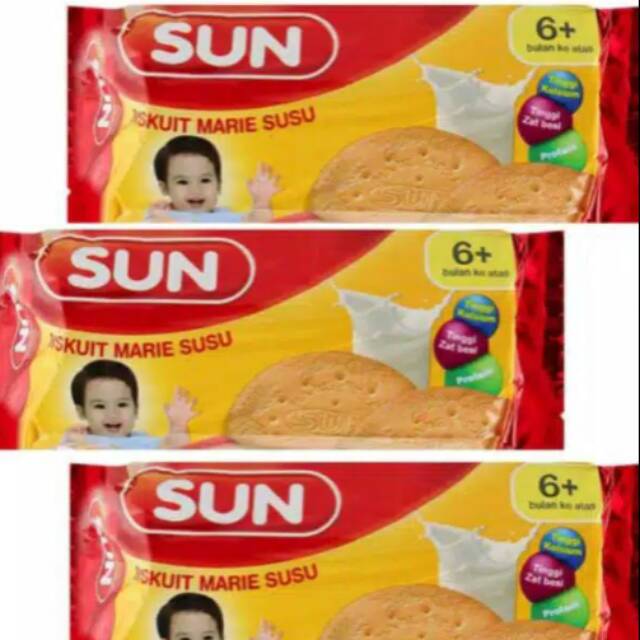 Sun Biskuit Marie Susu