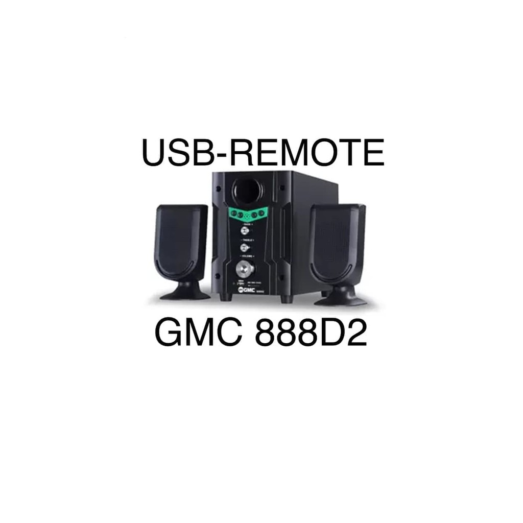Speaker GMC 888D2 USB Remote Extra Boost