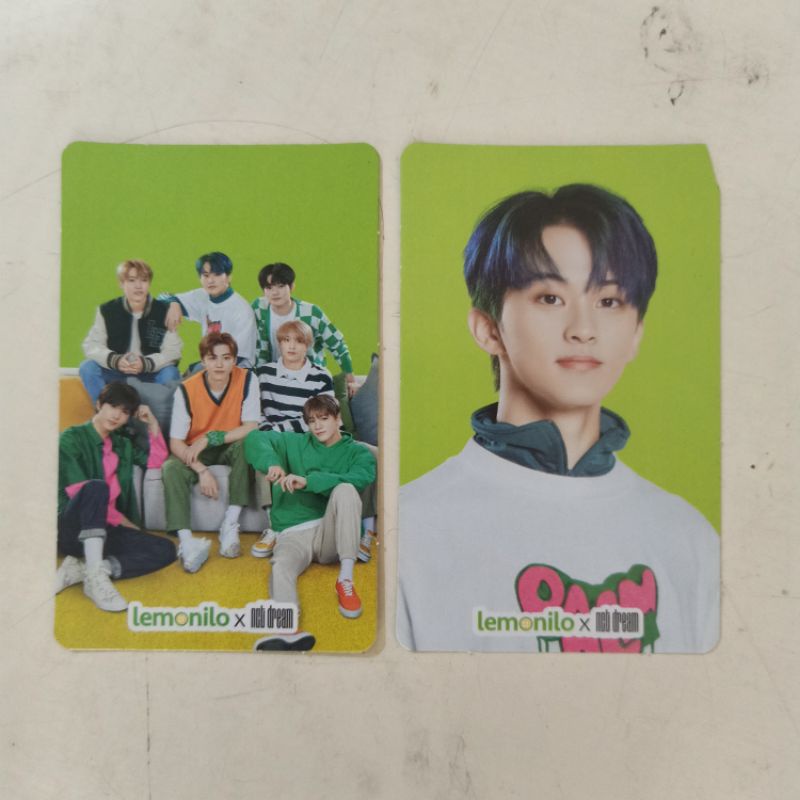 Photocard Lemonilo NCT Dream Jeno Mark Group Official Asli PC
