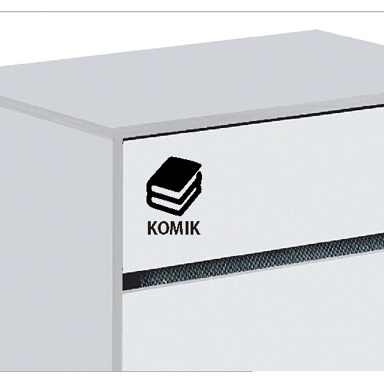 

Stiker Nama Buku Komik Rak Laci Sticker Custom Tag Lemari Cabinet Toko