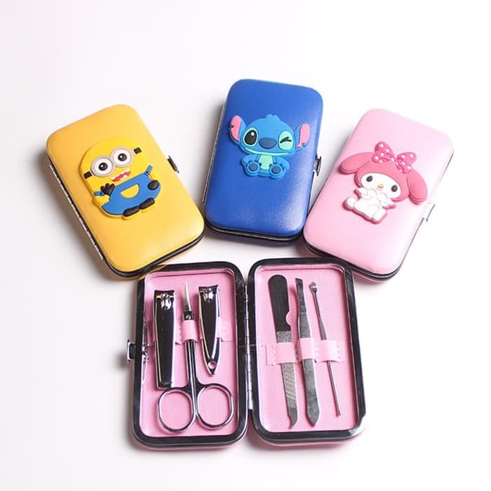 Alat Manicure Pedicure Meni Pedi Hello Kitty HK Doraemon Perlengkapan Gunting Kuku Set Karakter-G281