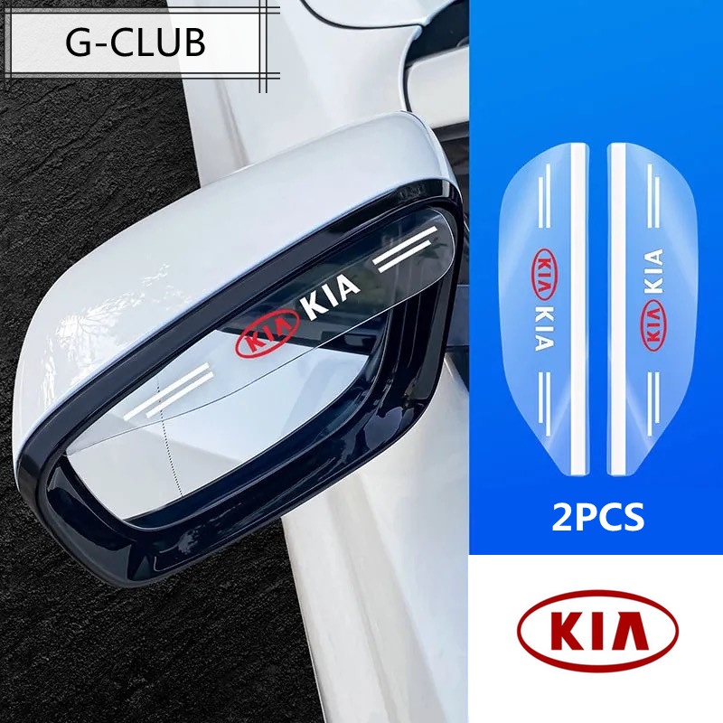 G-club 2PCS Eyebrow Pelindung Kaca Spion Mobil Kia Cerato Sportage K2 K3 K5 Sorento