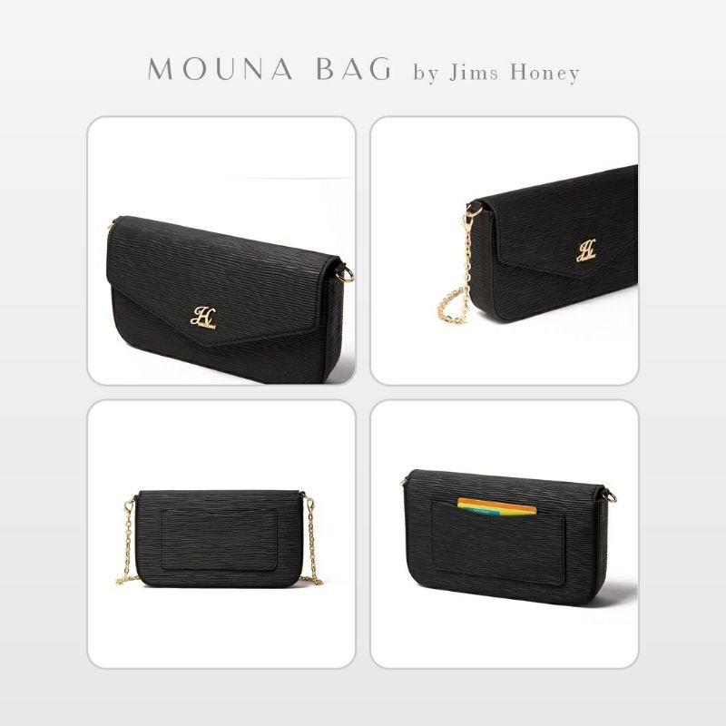 Mouna Bag Jims Honey Original Tas Selempang Wanita free box wallet card holder clutch realpic cod