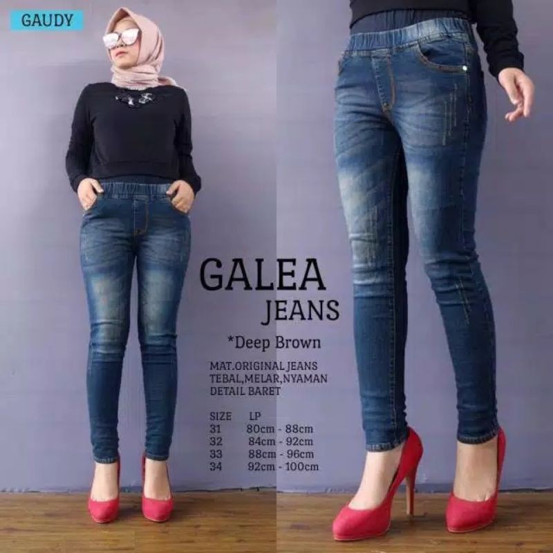 LIMITED!!NEW JEANS!! GALEA JEANS!! JEANS STRETCH SOBEK TIDAK TEMBUS