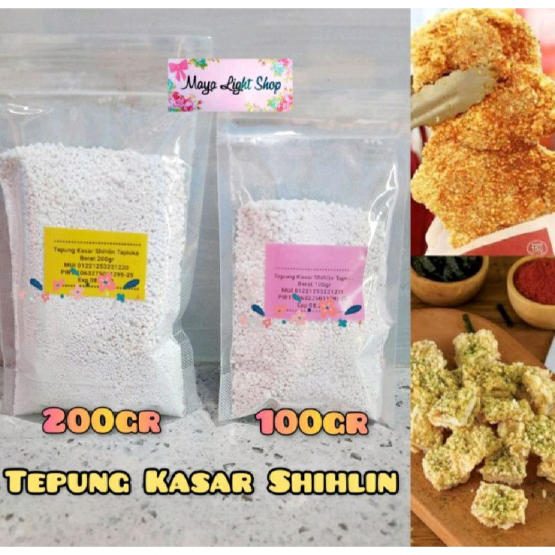 

Tepung shihlin 200gr dan 100gr tepung bola kriuk bubble crumb kasar premium crispy ayam chicken snack taiwan Halal tapioca termurah sale