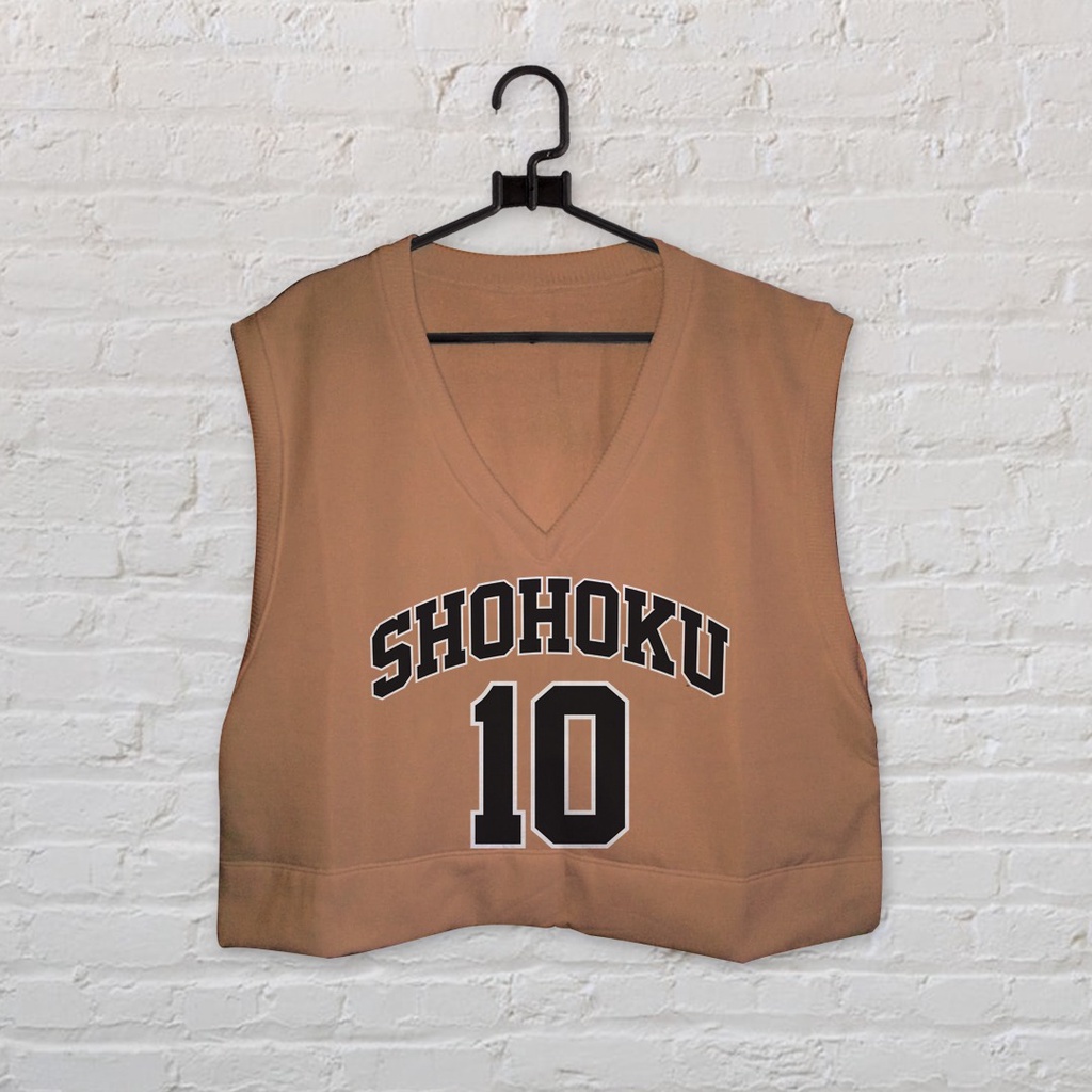 SHOHOKU VEST CROP WAITA - ATASAN HALUS TEBAL TERLARIS