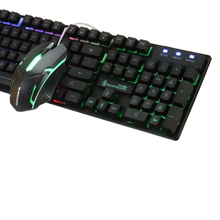➻ Shipadoo USB Keyboard Gaming Mode Keyboard Semi Mechanical - RGB LED/Keyboard Gaming RGB Shipadoo