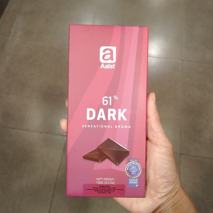 

Aalst 61 Dark Sensational Aroma Singapore Chocolate Bar 100gr Import