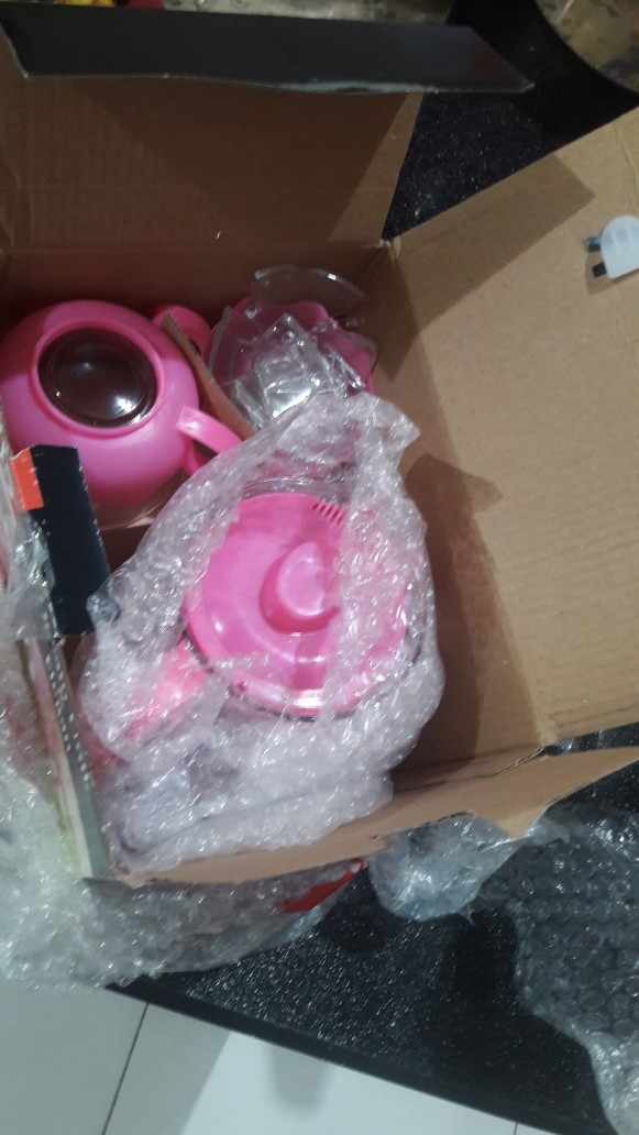 [ Hc ] Tea Set / Tea Pot / Teko Set Kaca Hc 5 In 1 Termurah - Pink