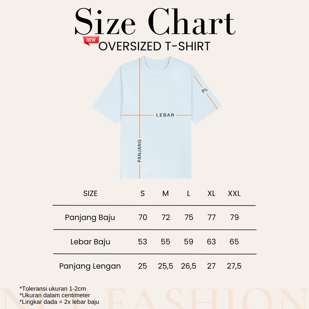 KAOS POLOS OVERSIZE COTTON COMBED 24S OVERSIZED TSHIRT BIG SIZE UNISEX PRIA WANITA