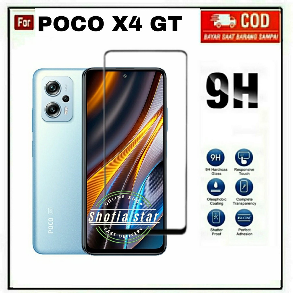 TEMPERED GLASS XIAOMI POCO X4 GT POCO X4 TG LAYAR ANTI GORES KACA FULL COVER