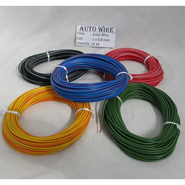 Kabel Audio Otomotif Auto Wire MX 1x0.85mm Panjang 25m/Kabel Body 0.85