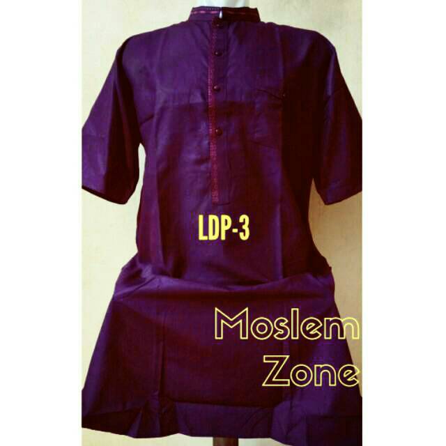 Kurta/ Baju koko Pakistan Al-Luthfi Lengan Pendek LDP-3