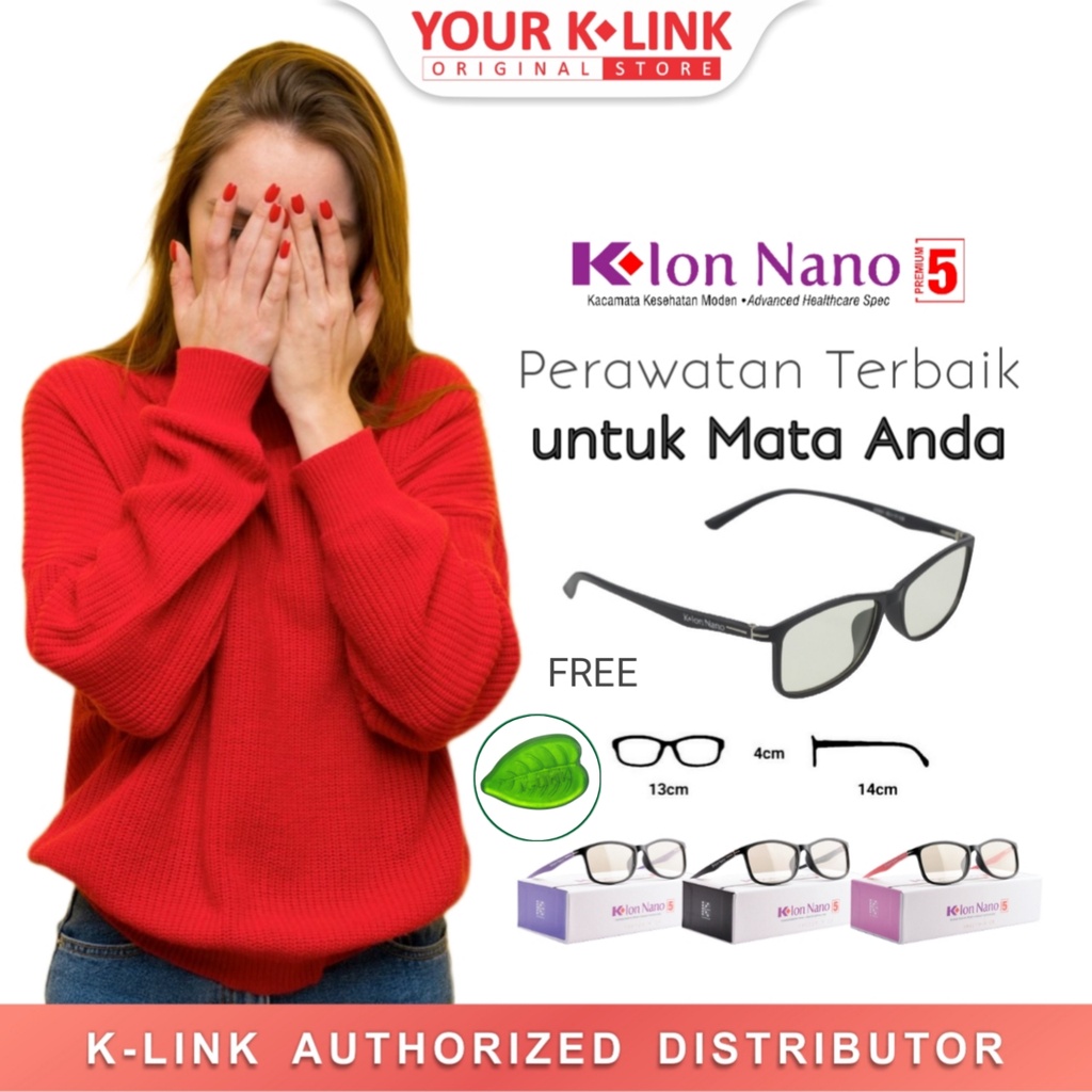 Grosir (SSC) KACAMATA K-ION NANO PREMIUM 5 ORIGINAL KACA MATA ANTI RADIASI K-LINK K ION NANO 5