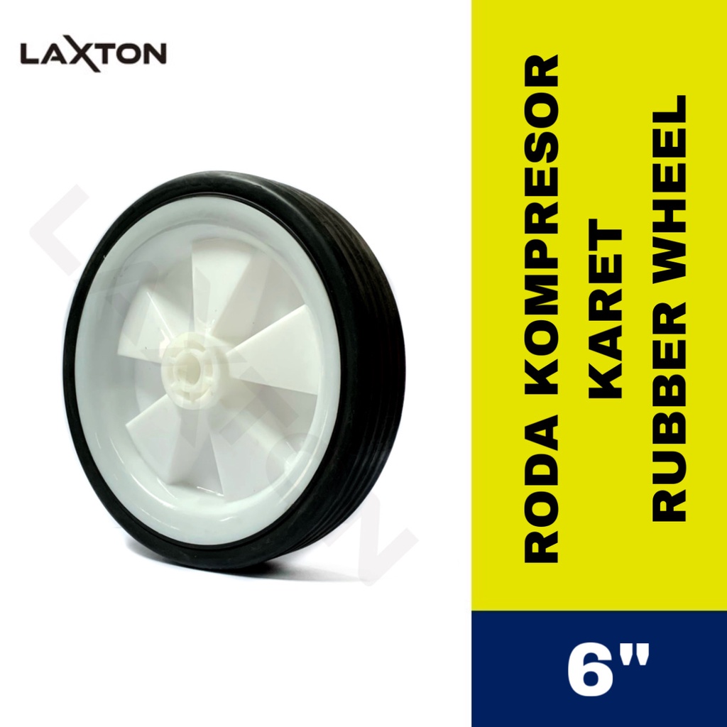 RODA KOMPRESOR KARET RUBBER WHEEL 6 INCH