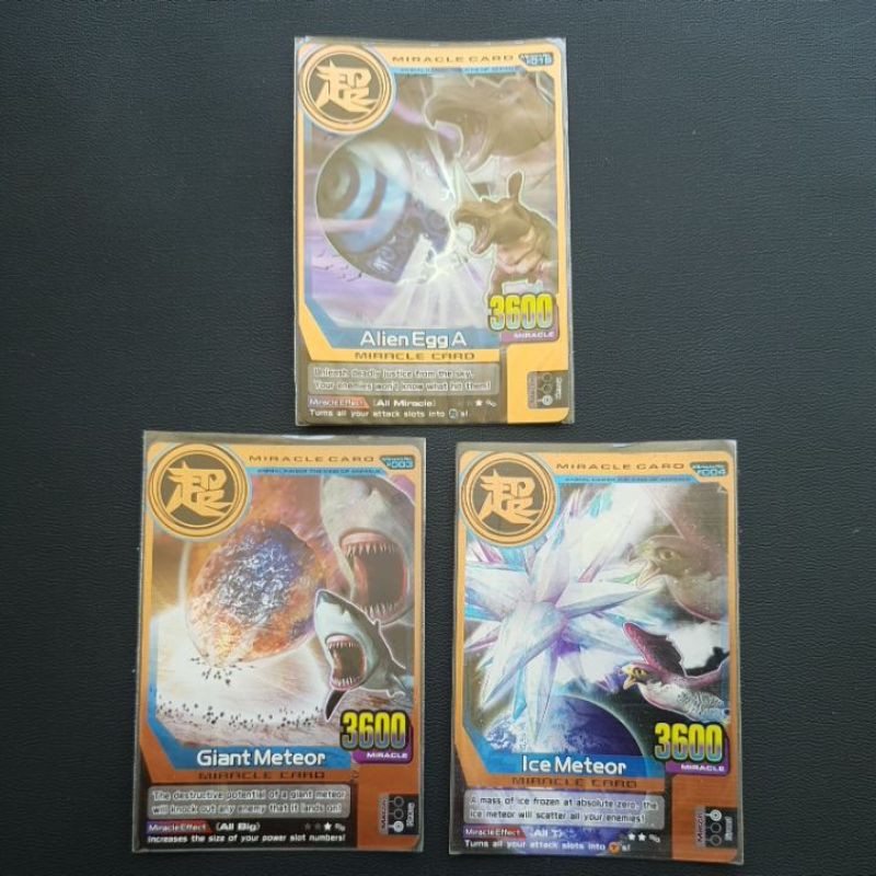 ANIMAL KAISER VERSI 1 BRONZE SET ISI TIGA KARTU MIRACLE CARDS