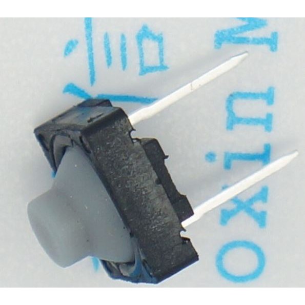 silent Push button 2p 2pin 2 pin p 8x8x5mm silicone rubber karet grey