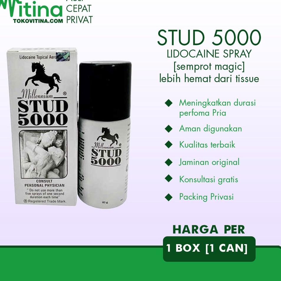 [KODE CRYSG] POWER SPRAY STUD 5000 STUD5000 20GRAM DELAY TAHAN LAMA SPRAY