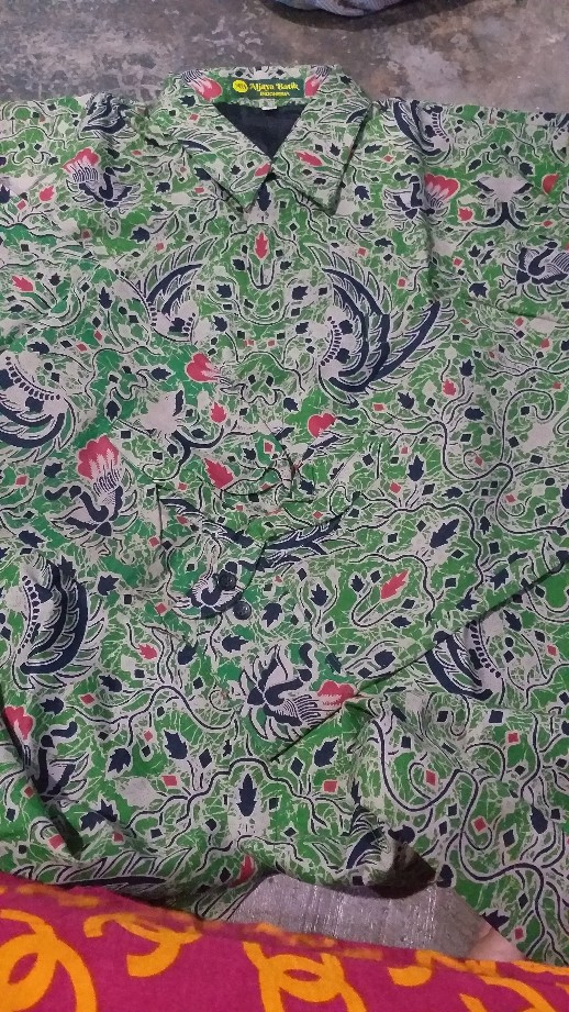 Bisono Ijo Kemeja Batik Pria Bahan Katun Halus Full Furing By Aljaya Batik