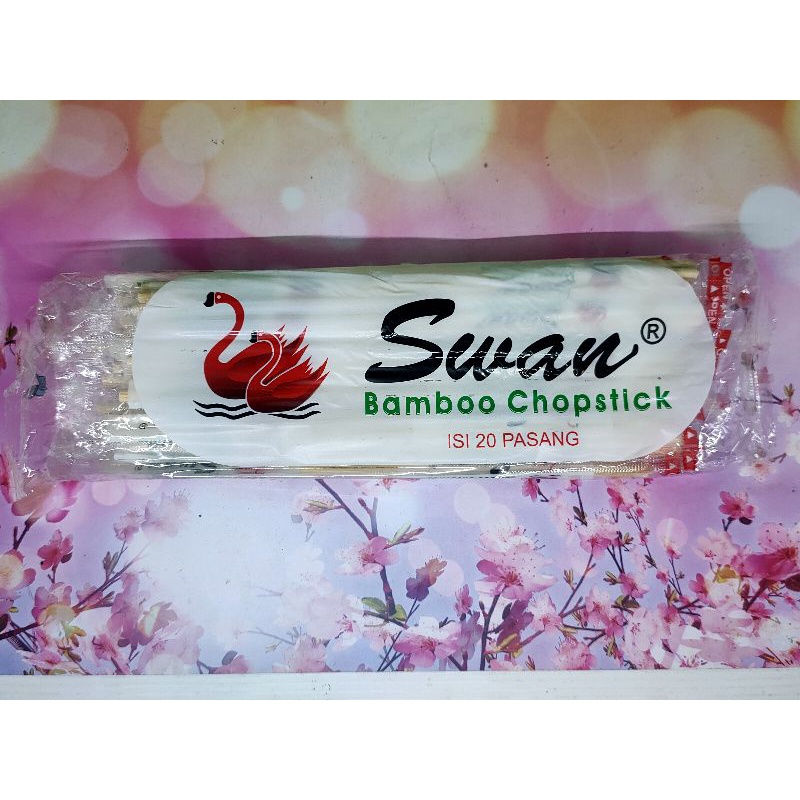 Sumpit Makan Sumpit Bambo Steril Swan 20 Pasang