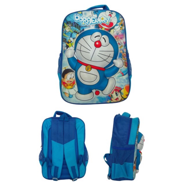 JG - TAS RANSEL ANAK SEKOLAH SD EMBOS FIBER KARAKTER DORAEMON TAS ANAK SD