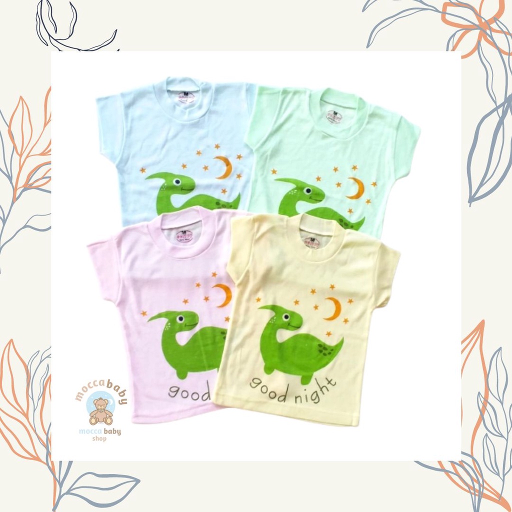 MBSS - ONECK INDIAN WARNA Kaos Harian Karakter Anak Kids SIZE 0-4 Tahun / Kaos Anak Motif Kartun Unisex