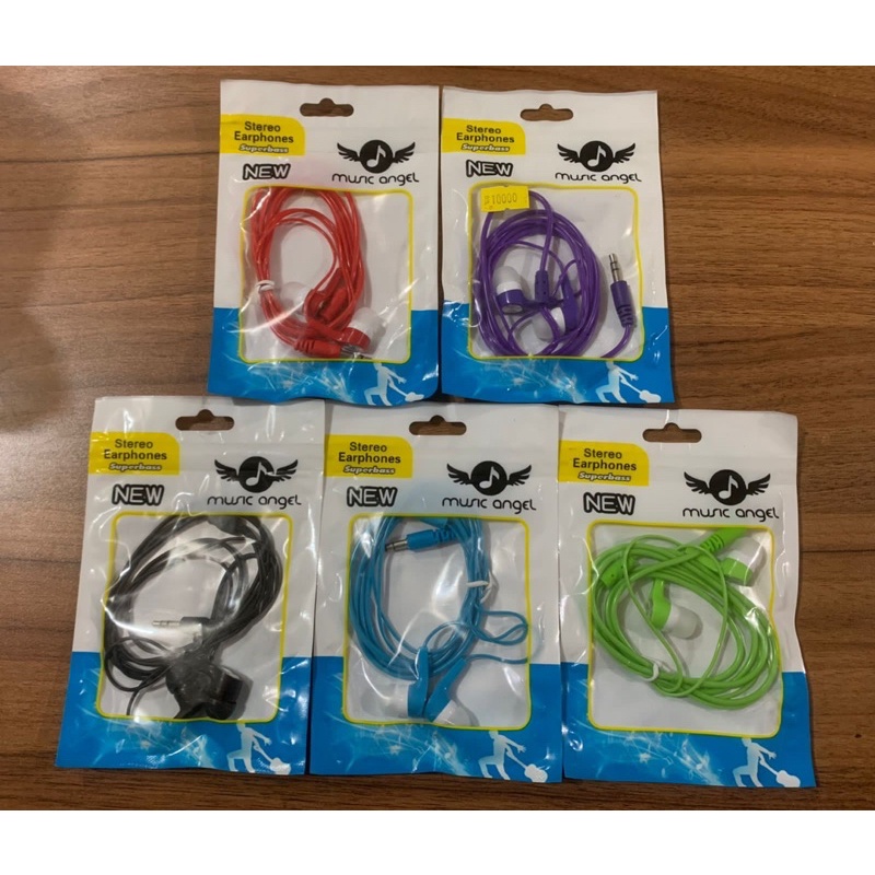 HANDSFREE MUSIC ANGEL MURAH IN-EAR EARPHONE HENSET HEADSET HANSED HEADPHONE MUSIC ANGEL