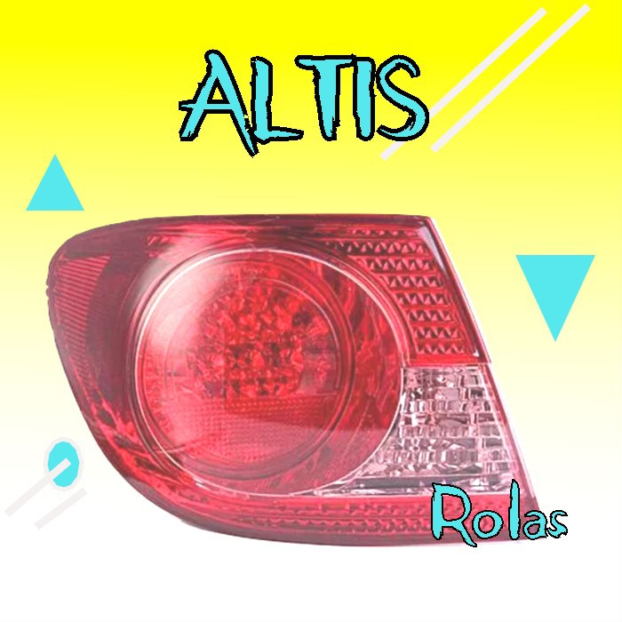 LAMPU BELAKANG TOYOTA COROLLA ALTIS 2006 2003 2005 2004 2008 2007 STOP LAMP STOPLAMP REM MUNDUR