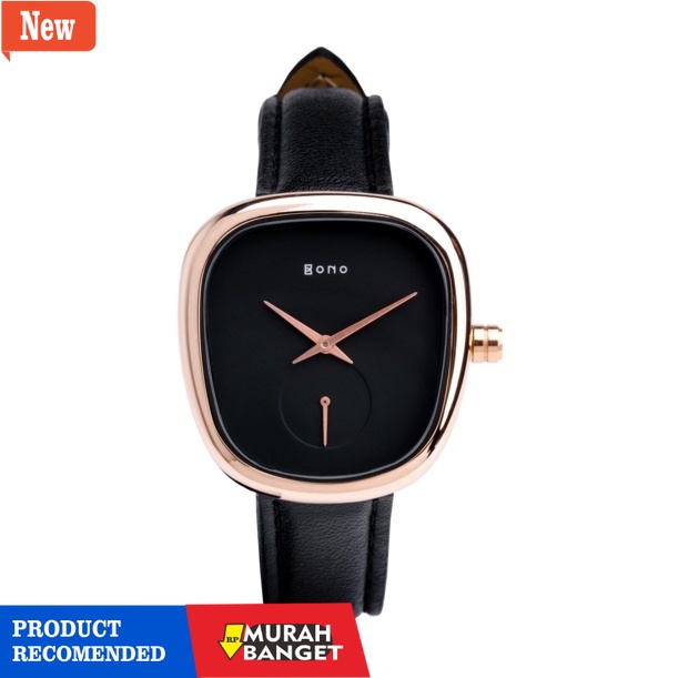 Jam analog wanita terbaik- Bono Watch Siena Dark Rose Gold