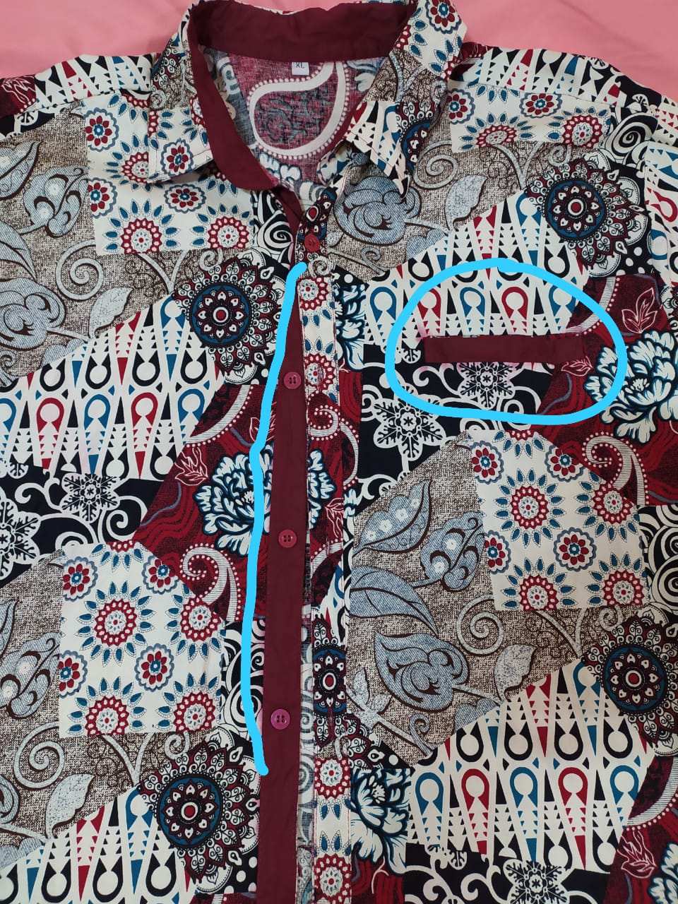 Kemeja Batik Co308 / Jbco308 Red