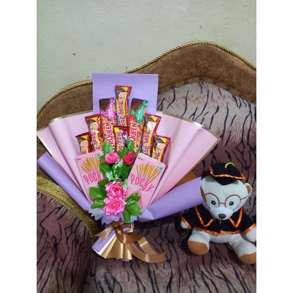 

bouquet Snack silverquen beng beng dan pocky