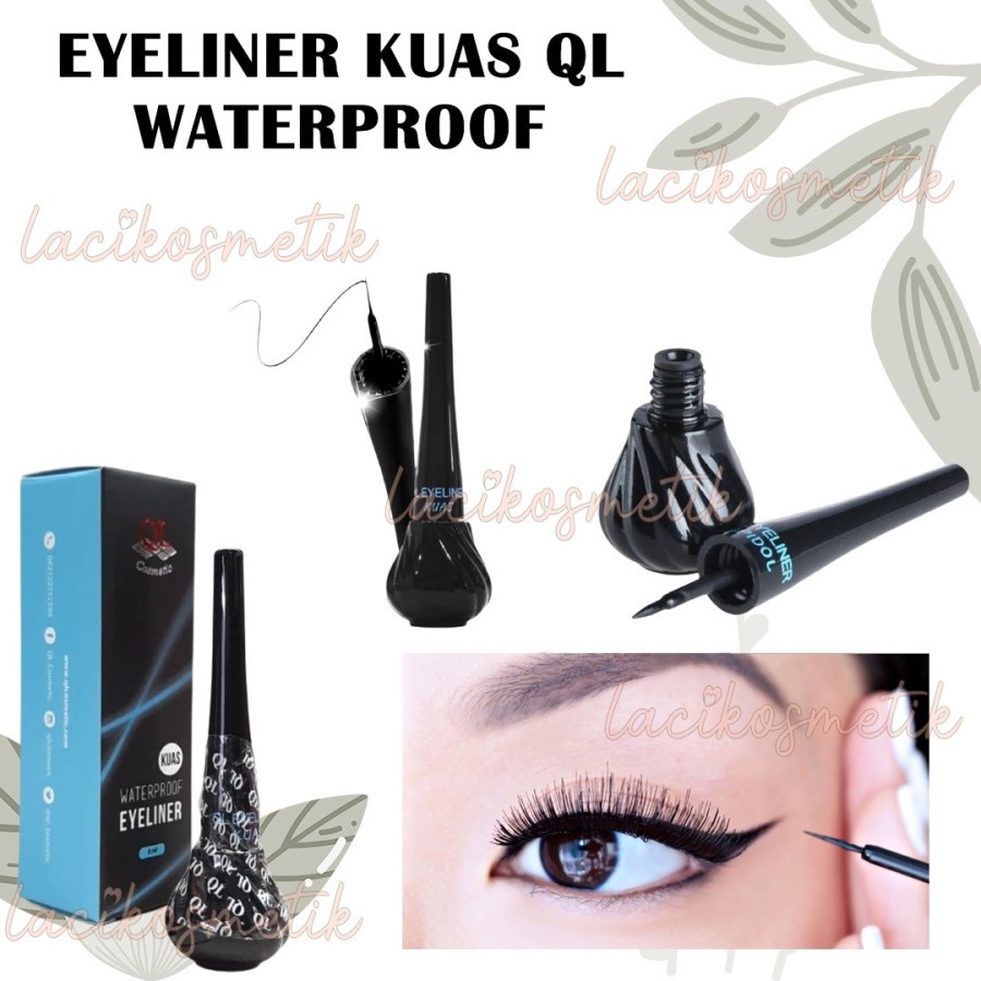 ✨LACIKOSME✨ QL MASKARA WATERPROOF &amp; CURLING / QL EYELINER WATERPROFF + KUAS SABUN GOAT MILK