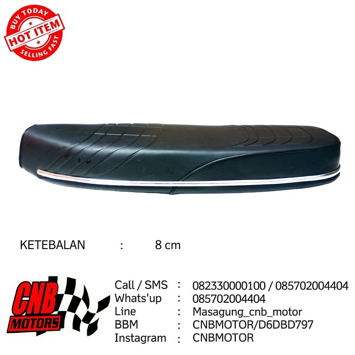 Jok Sadel C70 Racing Tipis Semi Drag untuk Rangka C70 C70DG0002