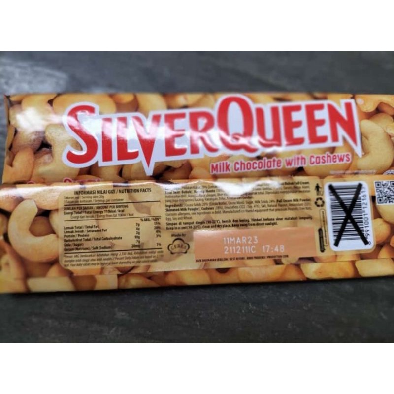 

Silverqueen 62gr cashew