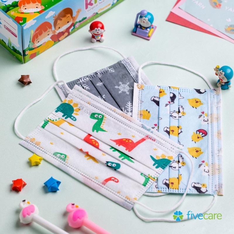 FIVECARE KIDS SURGICAL FACE MASK 3 PLY (1 BOX 30 PCS)