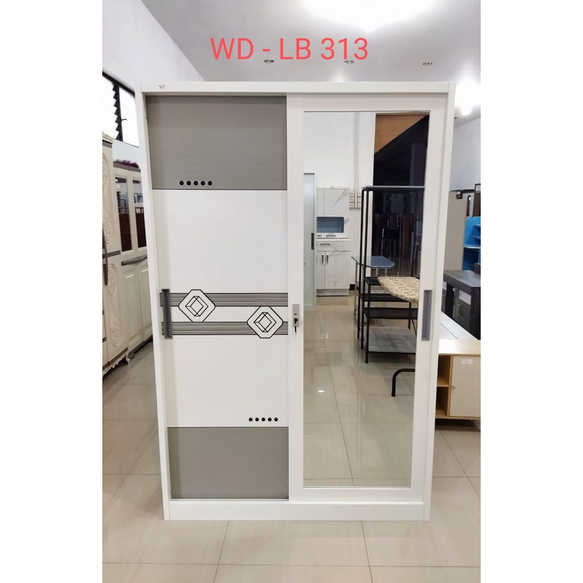 LEMARI PAKAIAN BESI ANTI RAYAP DAN AIR  Type 313 uk 120x50 x1800
