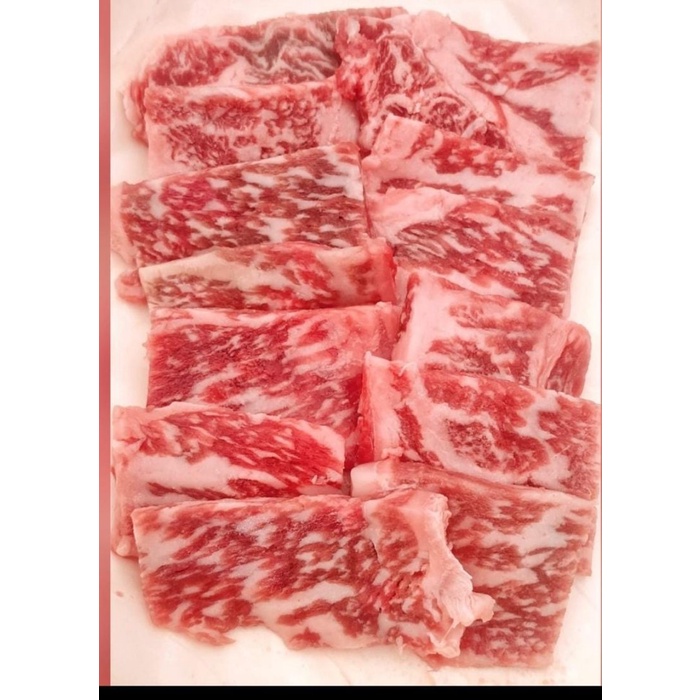 

NATUREFOOD japanese wagyu sirloin kagoshima A5 yakiniku beef slice