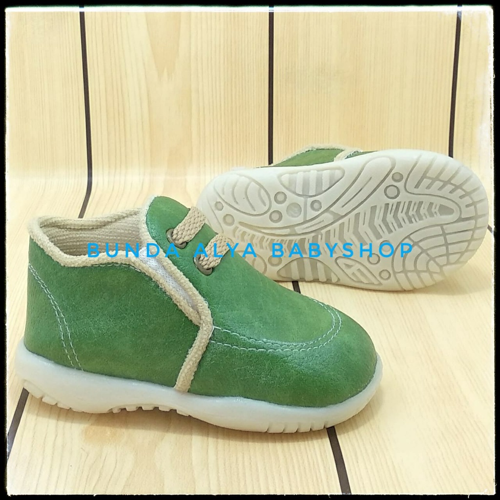 Sepatu Anak Laki Laki Usia 1 2 3 Tahun Size 22 - 28 Casual HIJAU - Sepatu Anak Cowok Casual Keren SALE