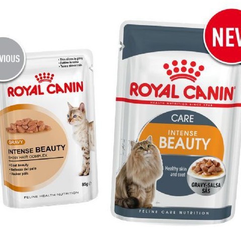 ROYAL CANIN INTENSE BEAUTY WET POUCH GRAVY 85G